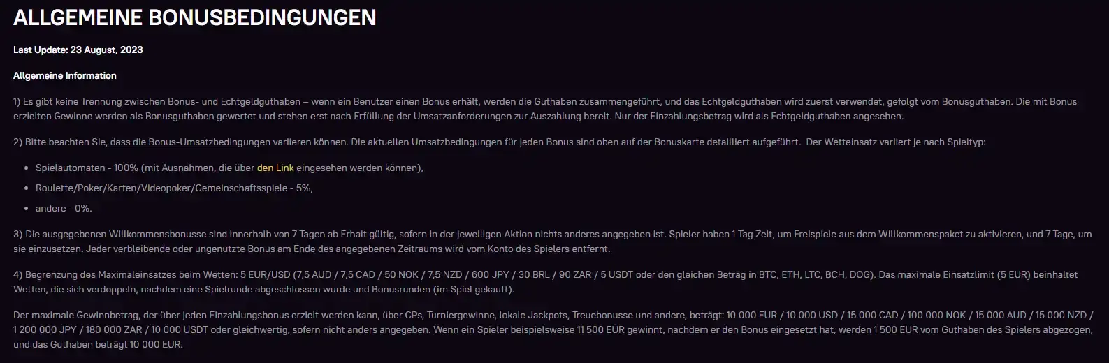 Zoome Bonusbedingungen und aktuelle Angebotsdetails